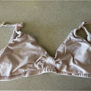 Hatch pink stripes nursing bra.